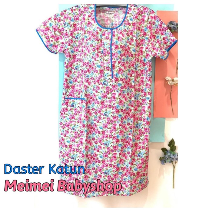 ✨LARIS✨-Daster Katun Pretty Girl / Daster Busui Bumil / Baju Tidur Wanita - A, Pink