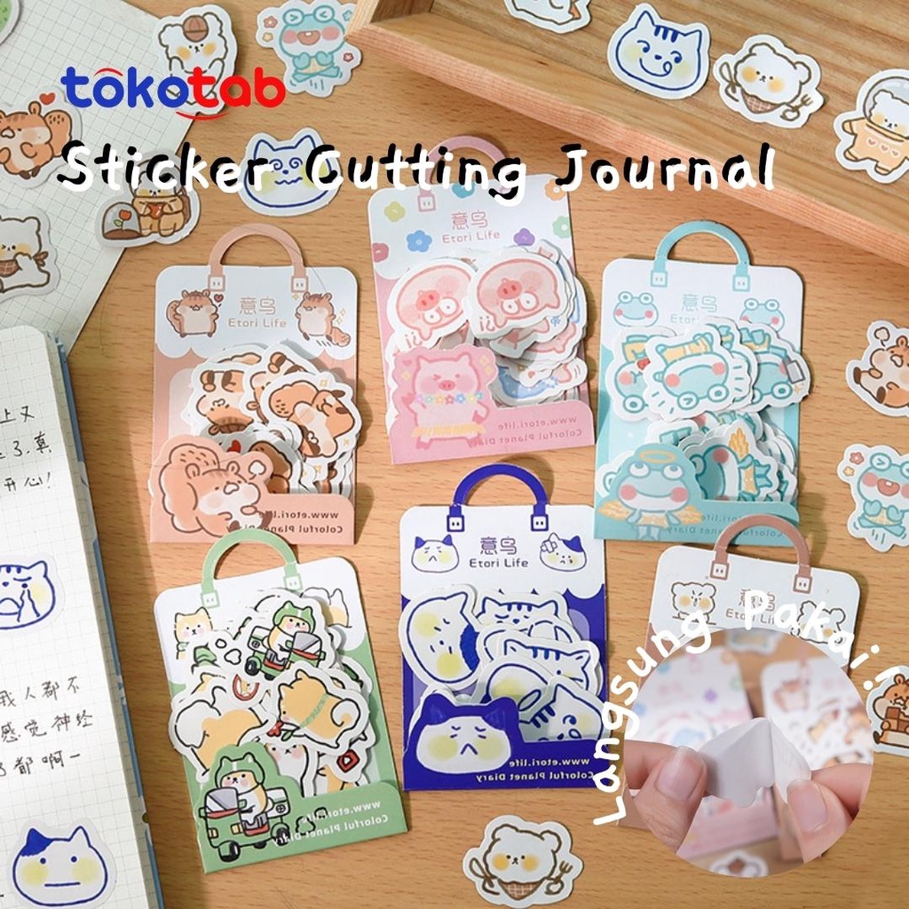 

Tokotab - Stiker Diary Sticker Kartun Warna Lucu Stiker Jurnal Album Buku Harian DIY Stiker Dekoratif 6 Model