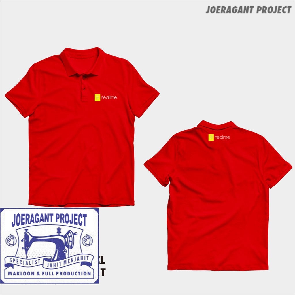 poloshirt shirt realme / baju kerah realme smartphone - vimelnesha
