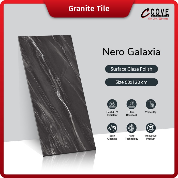 Granite Tile Nero Galaxia Granit 60x120 Lantai Dinding