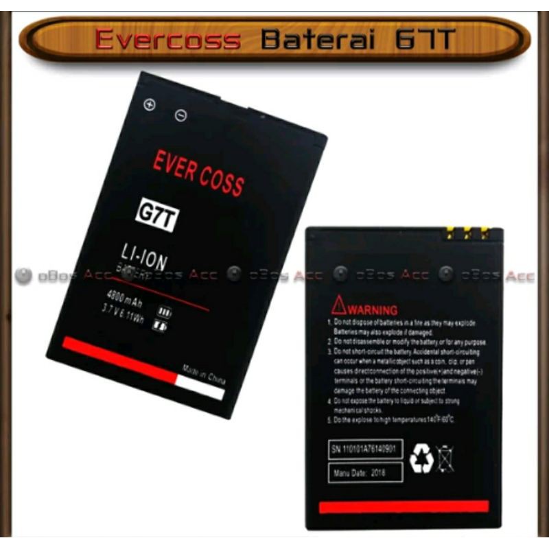 BATRE BATU BATRAI BATTERY EVERCOSS G7T