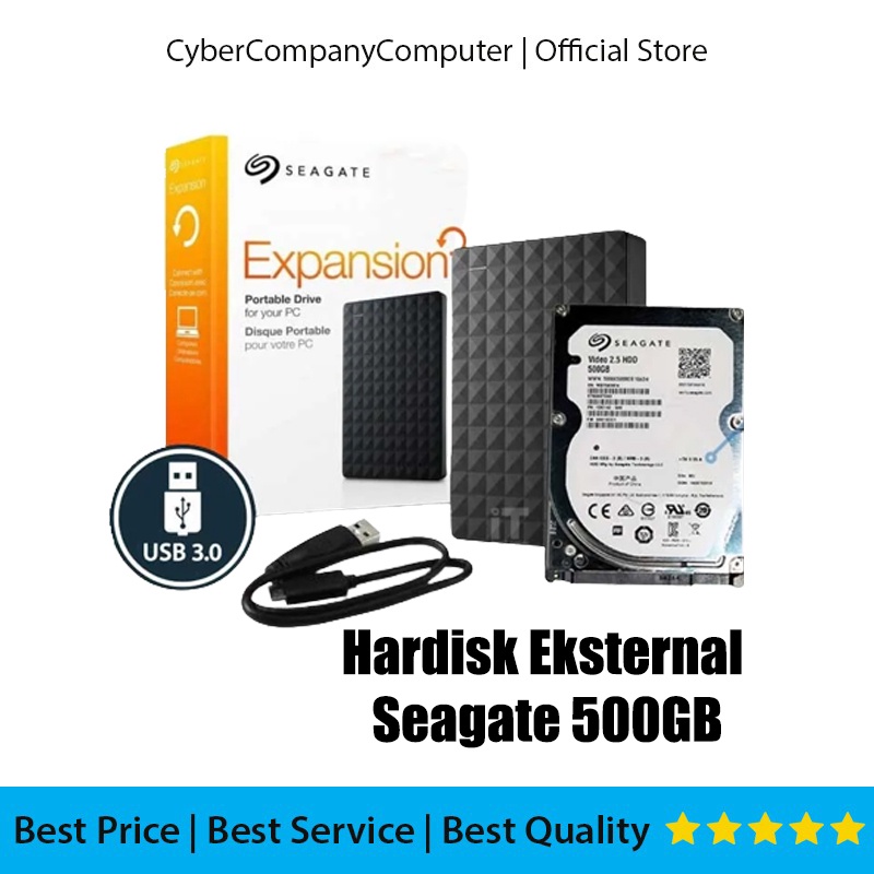 Hardisk Eksternal Seagate 500GB HDD External Hard Drive