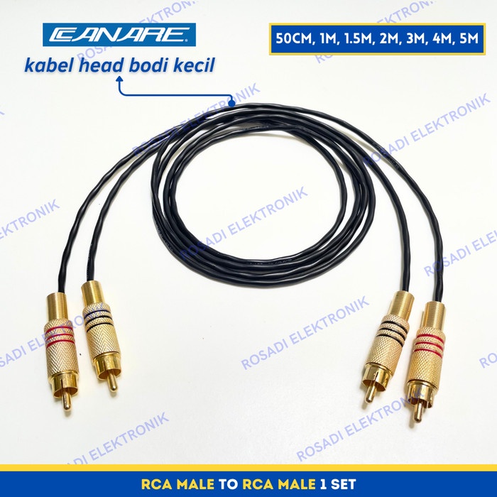 kabel jack rca male to rca male kabel audio rca