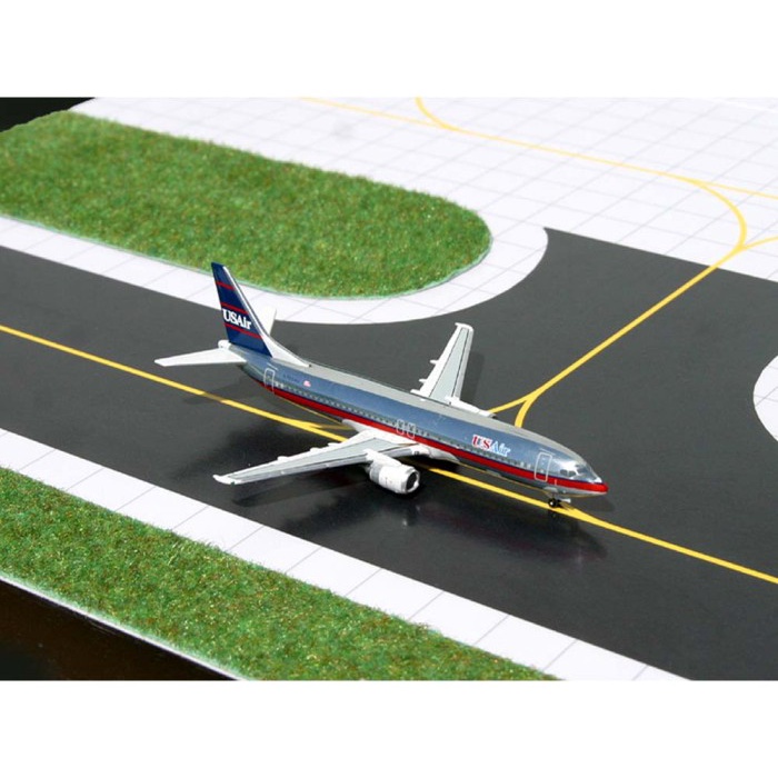 Gemini Jets US Air Boeing 737-400 Chrome 1/400 Scale Diecast Commercial Plane