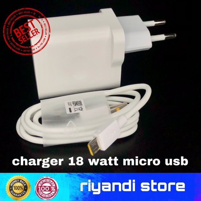Charger Realme C15 Original Fast charging Micro USB 18 Watt