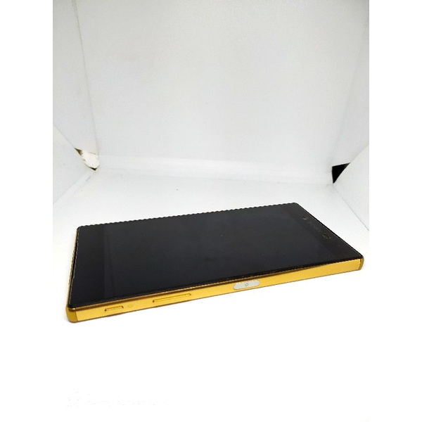 LAYAR LCD TOUCHSCREEN GLASS SENTUH SONY XPERIA Z5 PREMIUM E6853 GOLD ORIGINAL FULLSET FRAME RANGKA O