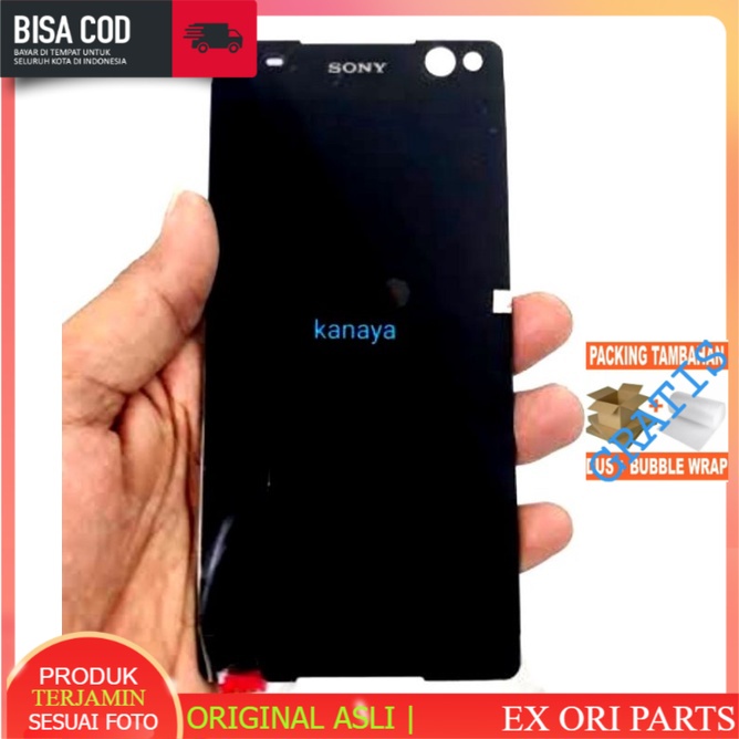 Lcd fullset bezel tc sony C5 ultra ori copotan
