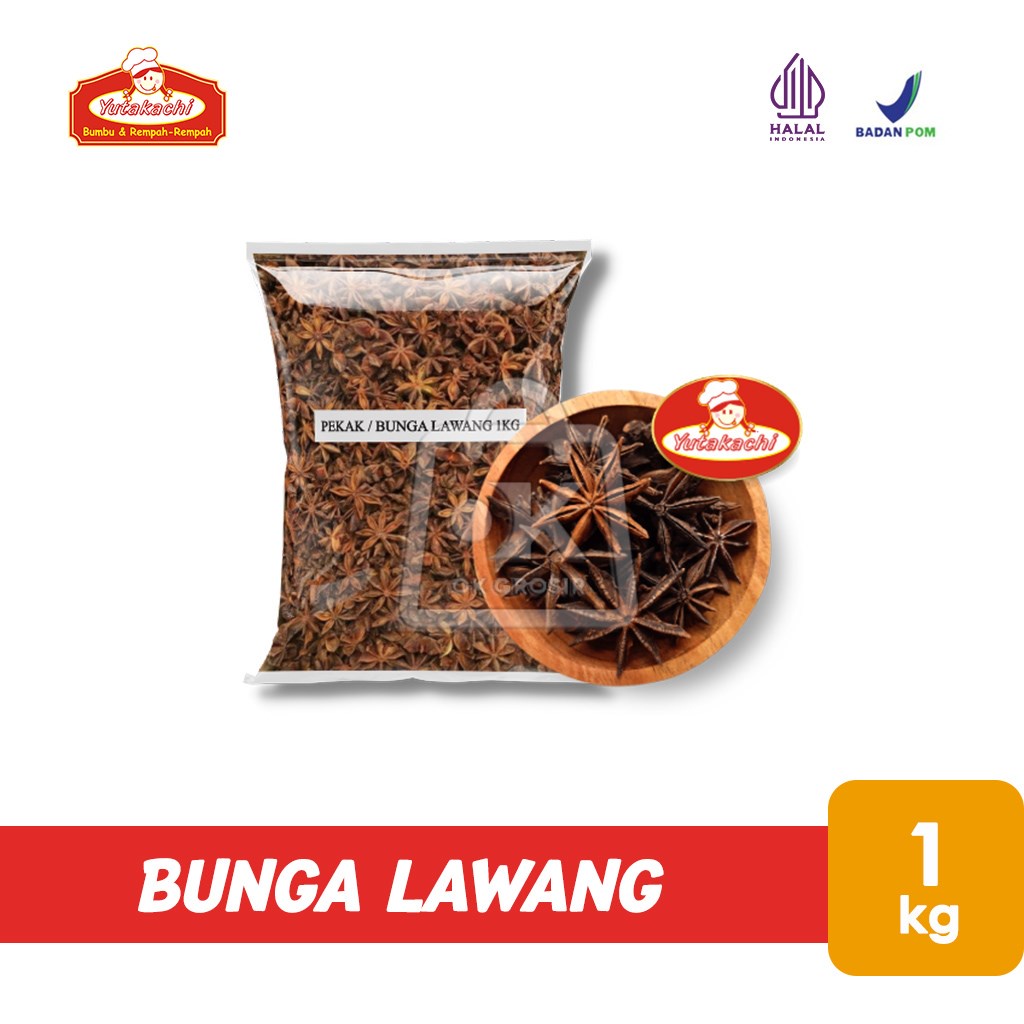 

Bunga Lawang Yutakachi Pekak / Kembang Lawang / Star Anise (1 kg)