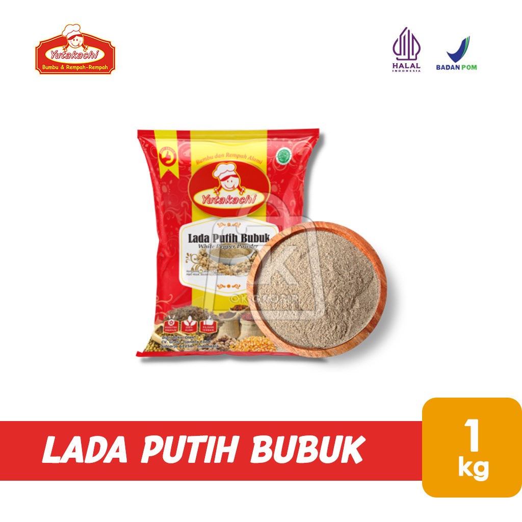 

Lada Putih Bubuk Yutakachi / Whitepepper Powder (1 Kg)