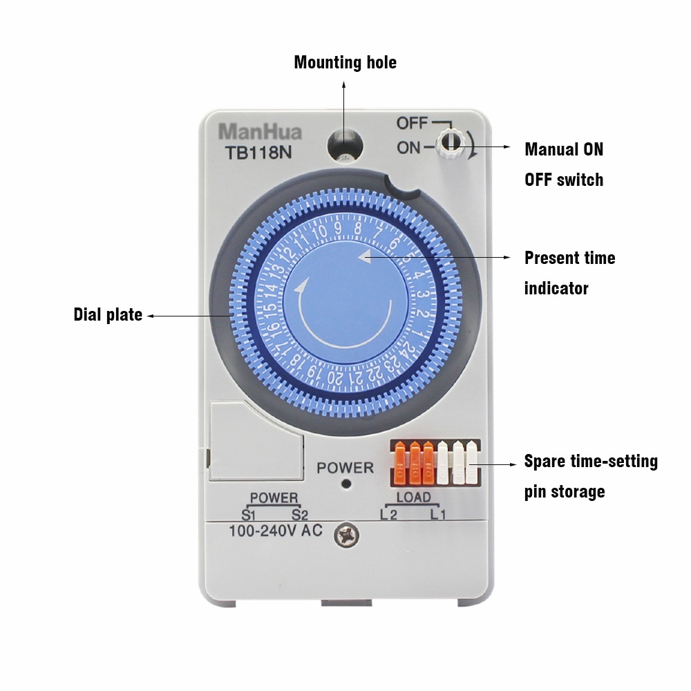 Time Switch Timer Tb 118 N Timer Analog 24 Jam - Timer Theben Sul181H Switch Analog -
