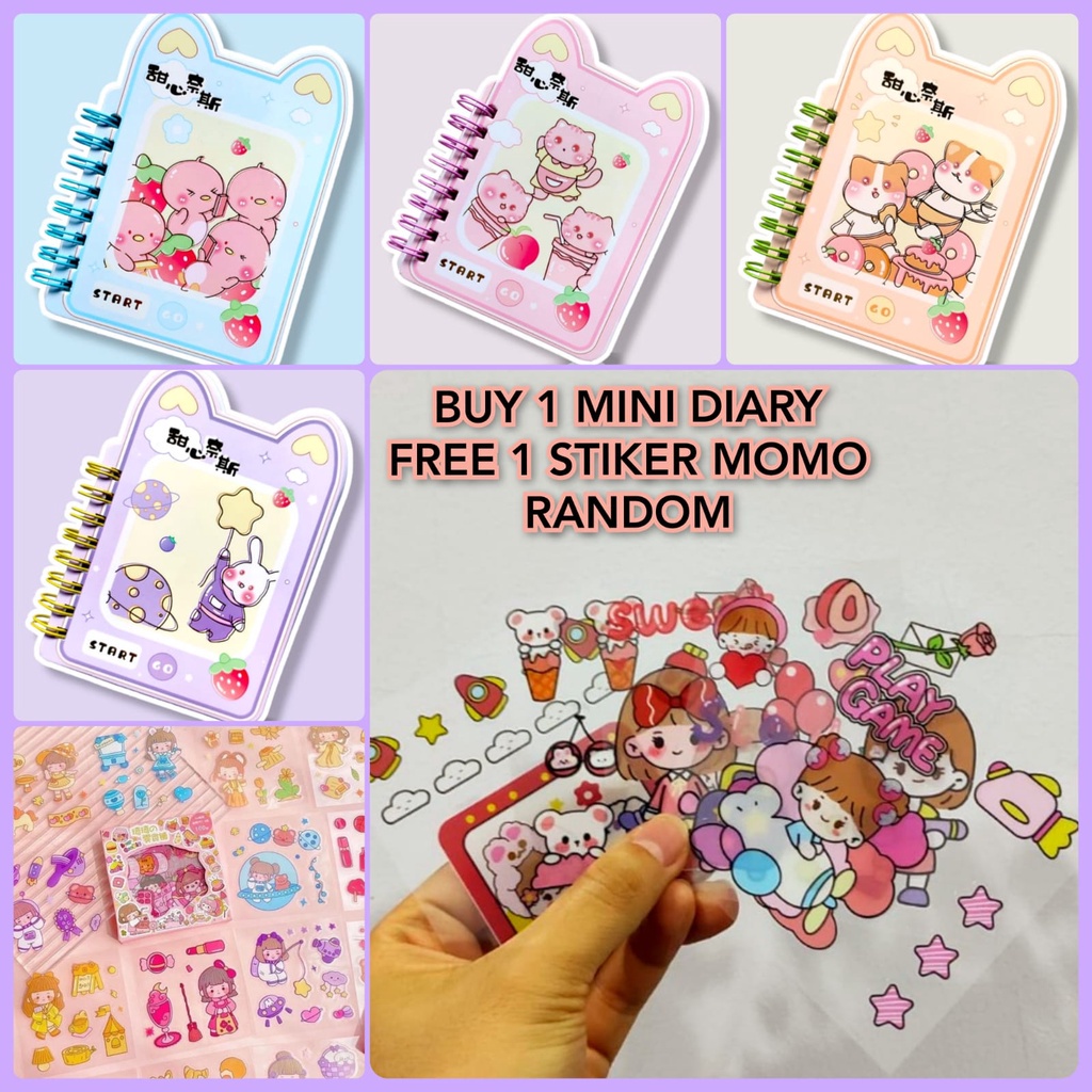 

GS - Grosiran - MINI BINDER BOOK KUPING | DIARY MINI JAPANESE GIRL | DIARY MAGNET | BUKU MEMO KECIL | CUTE BINDER BOOK | DIARY BOOK MAGNET | BUKU HARIAN KECIL | DIARY BOOK MINI | NOTEBOOK | BUKU TULIS BERWARNA