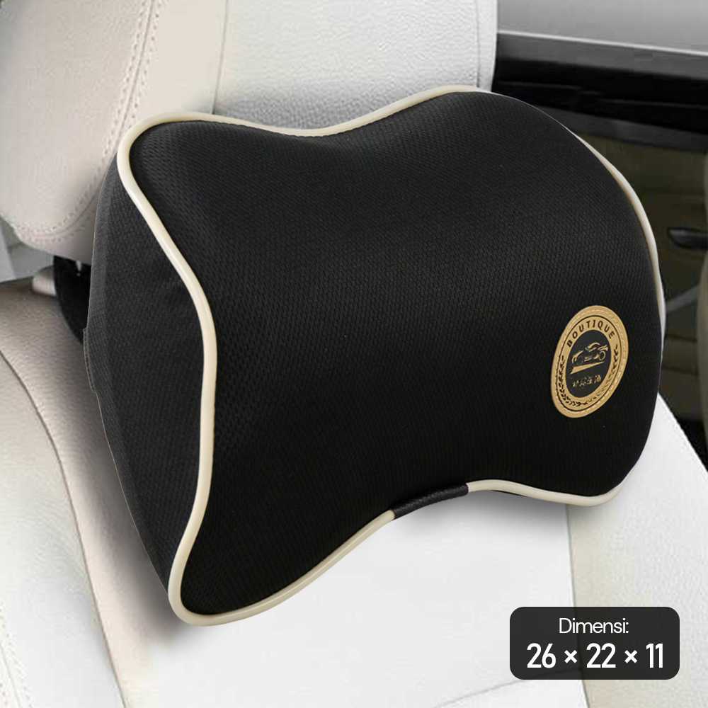 COD Bantal Leher Kursi Mobil Travel Dewasa Polos Jumbo Tebal Memory Foam Ergonomis Super Empuk