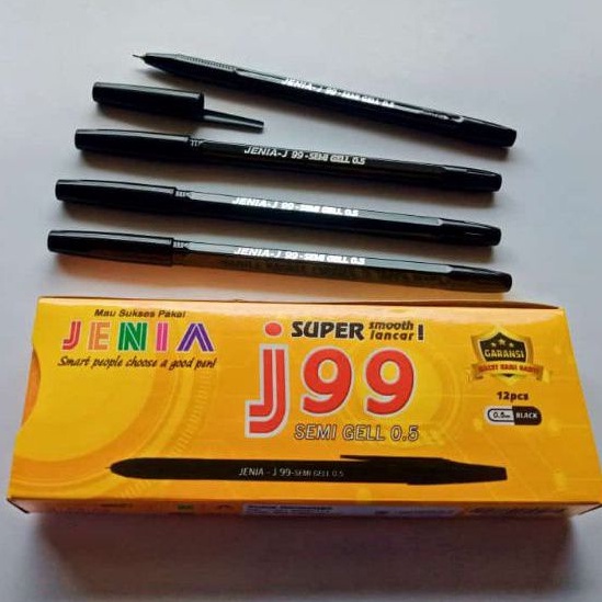 

BALLPOINT, BOLPEN, POLPEN, PULPEN JENIA J99 HITAM (ecer/satuan)