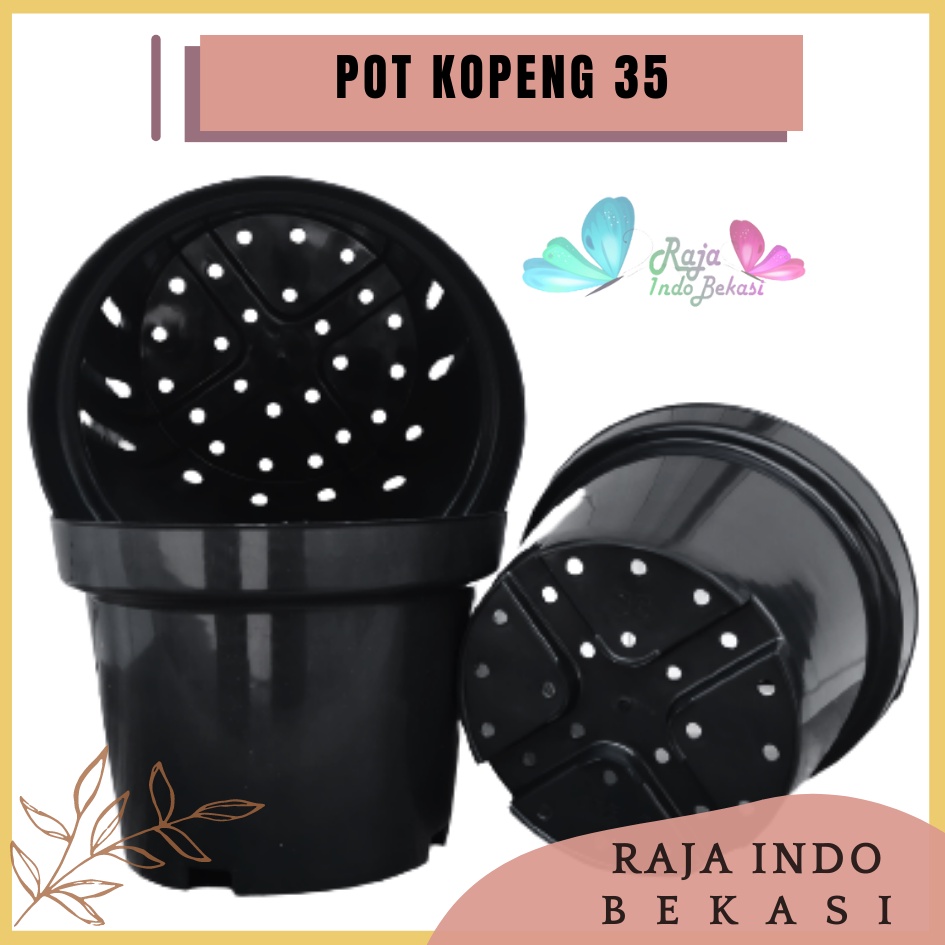Pot Kopeng 35 Hitam Besar Jumbo Plastik Ukuran 40cm 50cm 70 cm 100cm Pot Putih Besar Jumbo