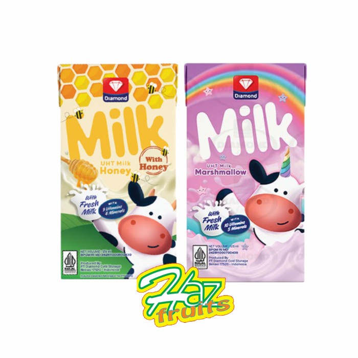 

UHT Milk Diamond|Susu UHT 125 ml x 40 pcs ( 1 Karton )