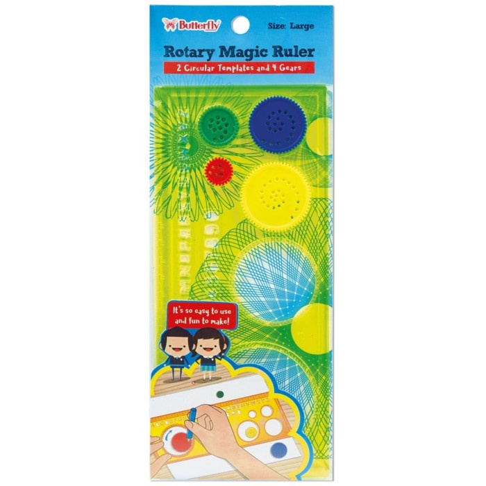 

Penggaris Butterfly Rotary Magic Ruler Large