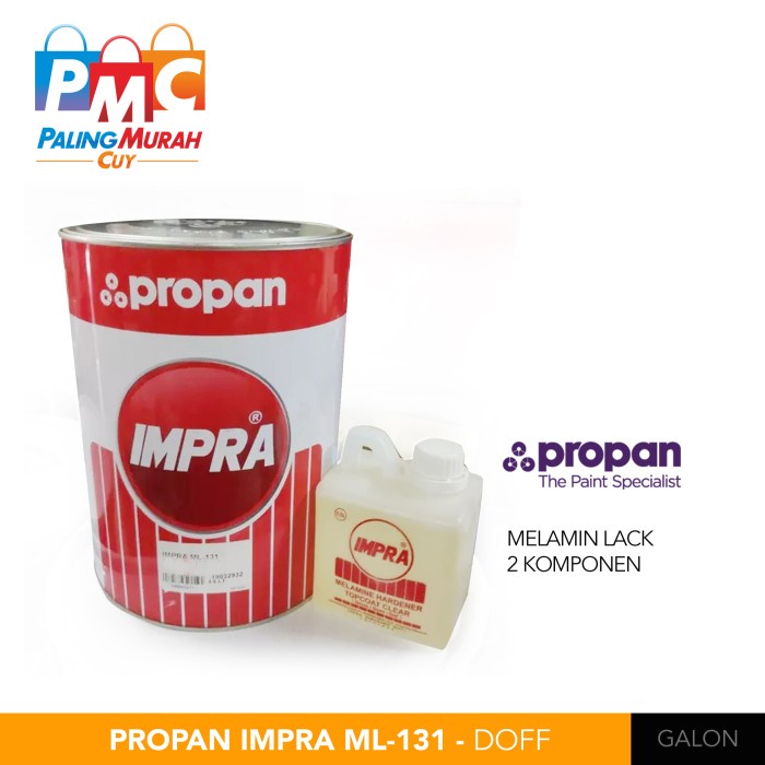 IMPRA MELAMIN LACK / ML - 131 CLEAR DOF UKURAN GALON