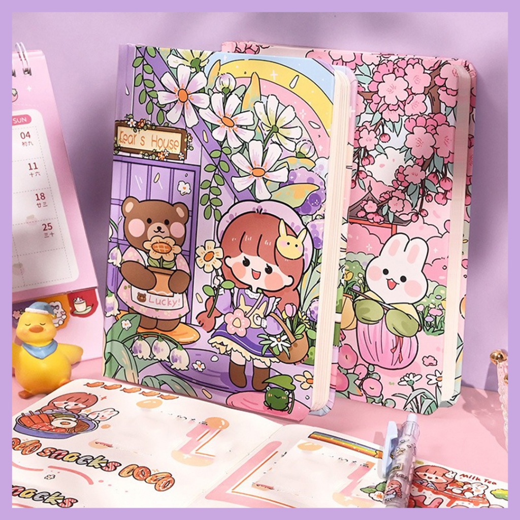 

OS - Murah - HARDCOVER HANDBOOK | NOTEBOOK | BINDER NOTEBOOK LUCU | CARTOON DIARY | MINIBOOK | MEMO KECIL | BUKU MEMO LUCU | MEMO | JOURNALING BOOK | SCRAPBOOK MOTIF KARTUN ALA KOREA