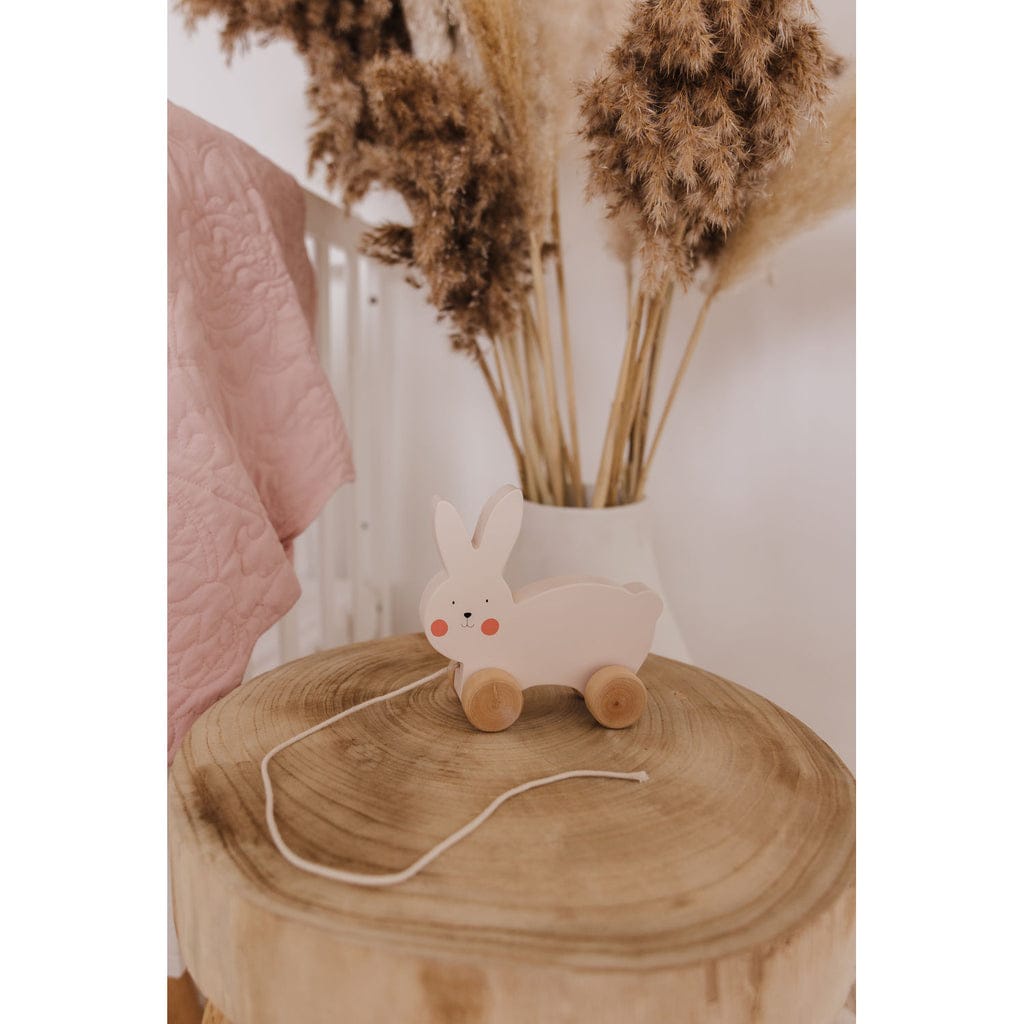 Bubble Wooden Rabbit Pull Along / Mainan Kayu / Mainan Kelinci