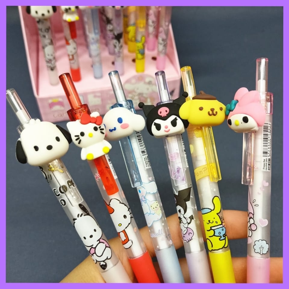 

OP - Murah - PULPEN TINTA HITAM SANRIO | PEN KEPALA SANRIO | POCACCO | HELLOKITTY \ CINAMOROOL \ KUROMI \ POMPOMPURIN | MELODY | ALAT TULIS ANAK | ALAT TULIS SEKOLAH | PEN LUCU | PULPEN WARNA WARNI | PERLENGKAPAN SEKOLAH | PULPEN MURAH | PULPEN KARAKTE