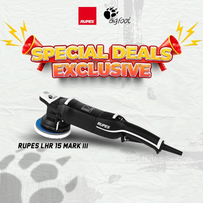 Mesin Poles Mobil Dual Action Rupes LHR 15 MARK III Random Orbital