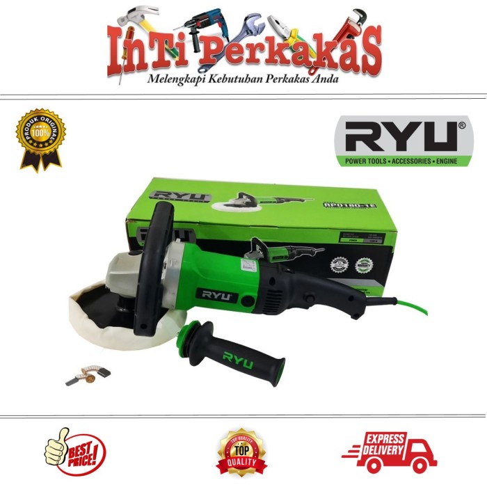 Ryu Angle Polisher RPO180-1E / Mesin Poles Mobil RYU 7 inch