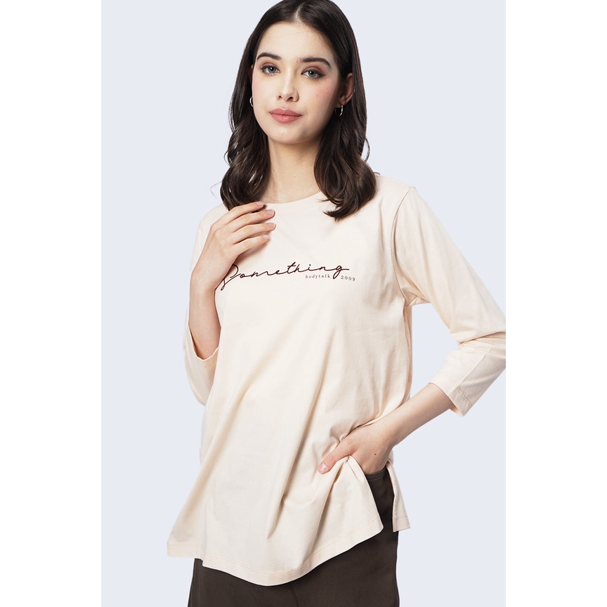 BodyTalk Kaos Wanita Maven Cream 13358T4CM