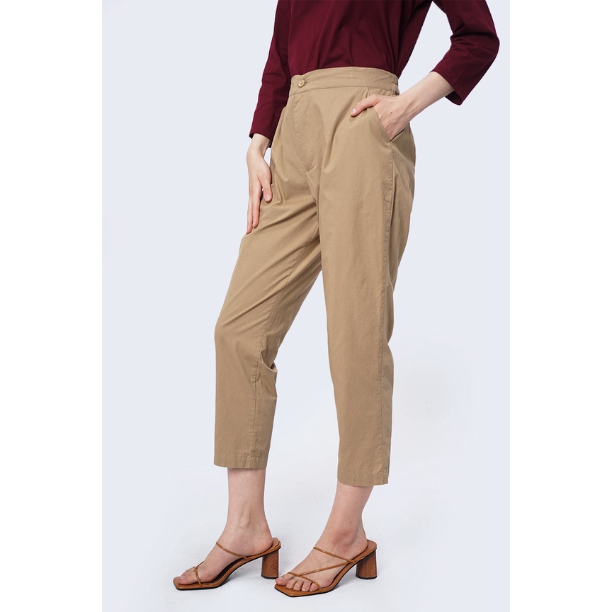 Bodytalk Celana Panjang Wanita Falika Beige Khaki 43080T5Kh