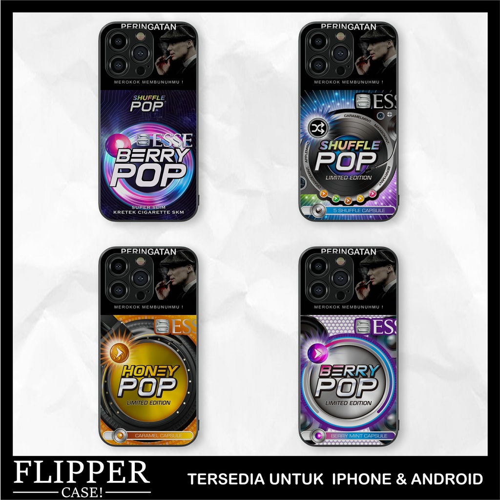 Glass Case Esse Berry Pop Aesthetic Keren Untuk Android All Tipe & iPhone All Tipe cover casing Case