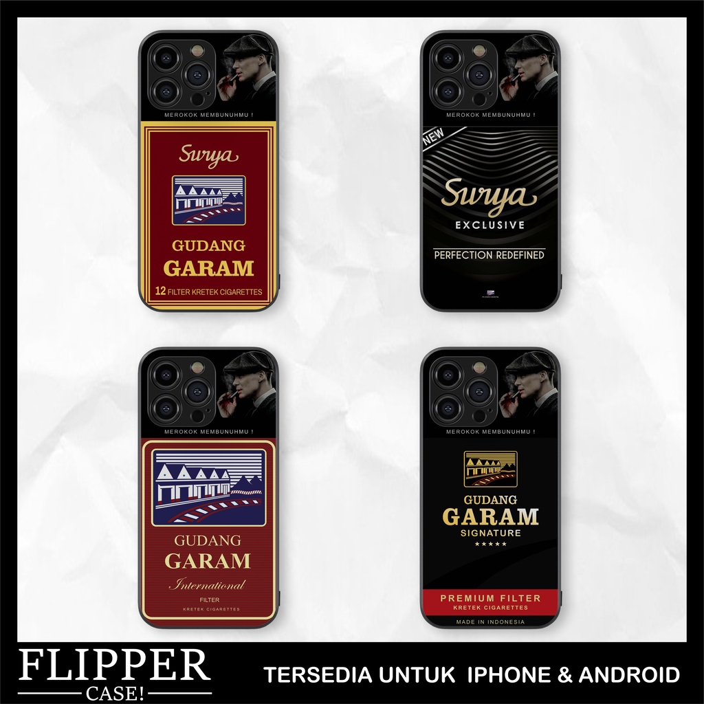 Casing HP Glossy Cover Rokok Gud*ng G*ram Aesthetic Untuk Android All Tipe & iPhone All Tipe cover c