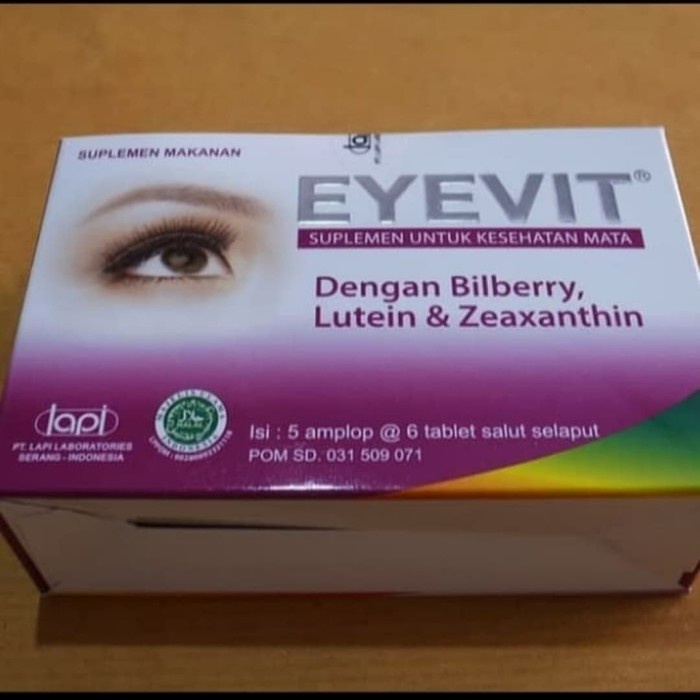 Eyevit Tablet 1box 5 strip (30caps) Vitamin Mata