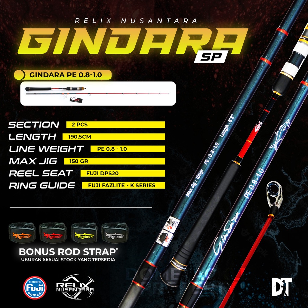 JORAN RELIX NUSANTARA GINDARA RELIX NUSANTARA JORAN PANCING ROD JIGGING SPINNING P3 0.8 1.5 2.5