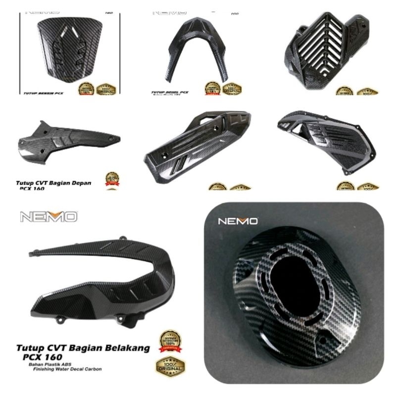 Paketan Cover Carbon PCX 160 Nemo Original