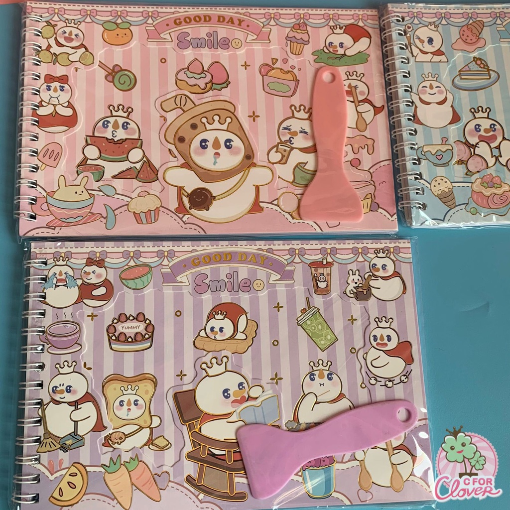 MIX STICKER ALBUM BINDER BOOK CHARACTER isi 100 buku stiker misu