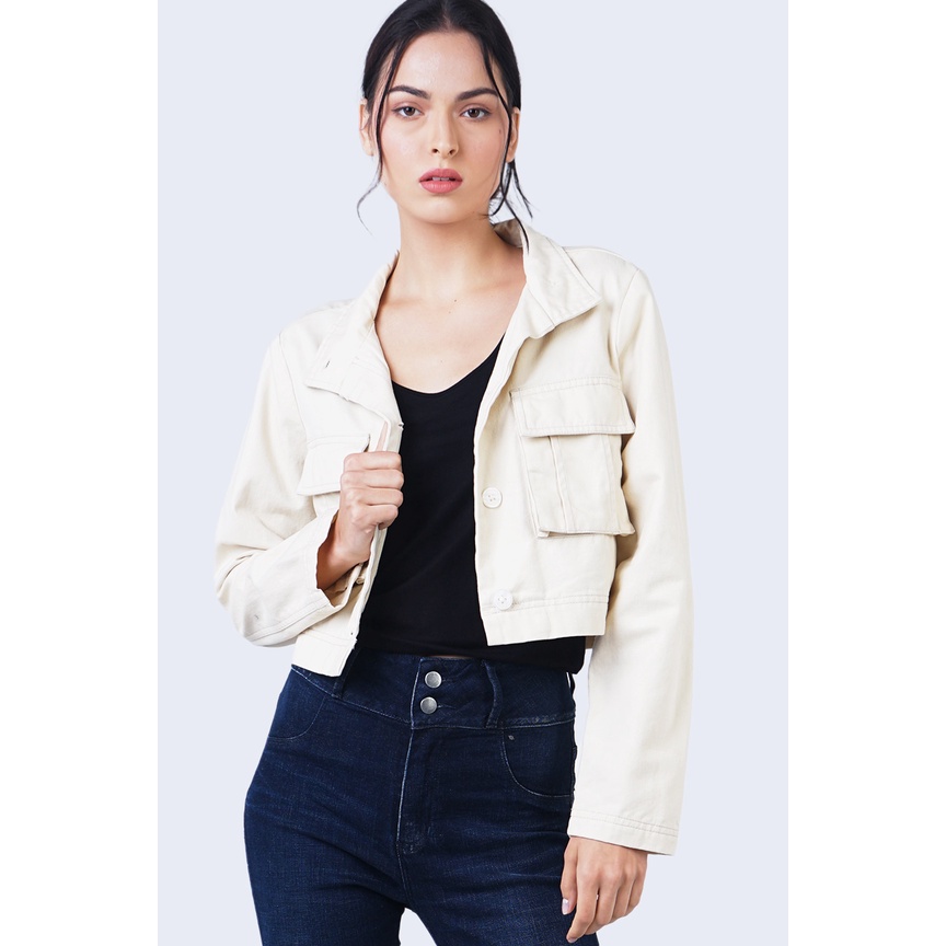 BodyTalk Cardigan Wanita Ariel Cream Online 64030T5CM