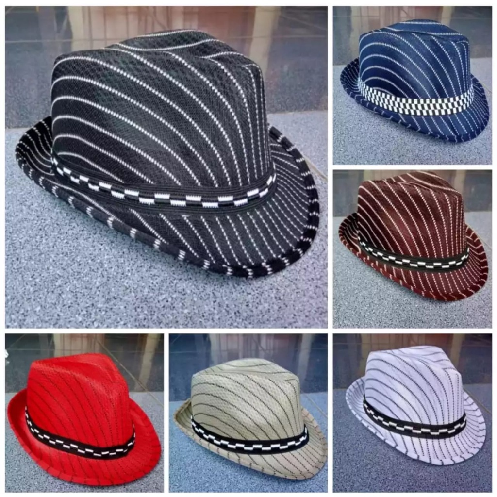 Topi Coboy Fedora Classic Topi Pantai Pria Dewasa Dewasa( COD )