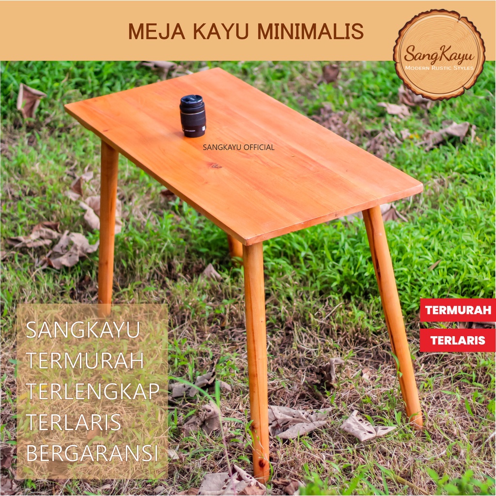 Meja kayu Meja minimalis Meja kerja wooden table | meja kayu | meja kayu minimalis | meja belajar ka