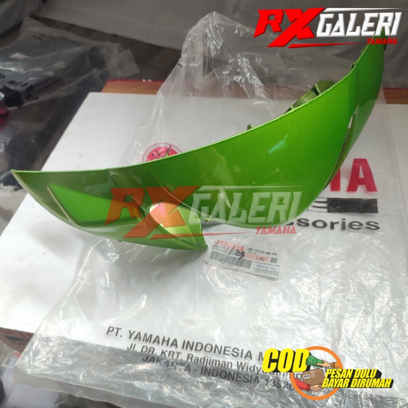 Cover batok lampu depan hijau Yamaha Mio Smile 28D-F6143-00-P4 ORI YGP