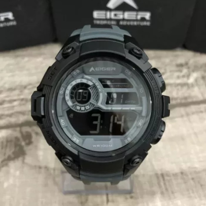 New Eiger Creston Watch Jam Tangan Eiger Original - Abu-abu