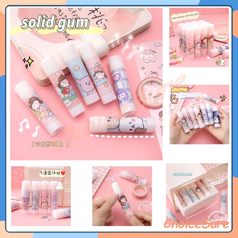 

Lem Batang Motif Kartun Lucu / Glue Stick Motif Cartoon / Lem Perekat Motif Karakter / Lem Kertas Stick Lucu