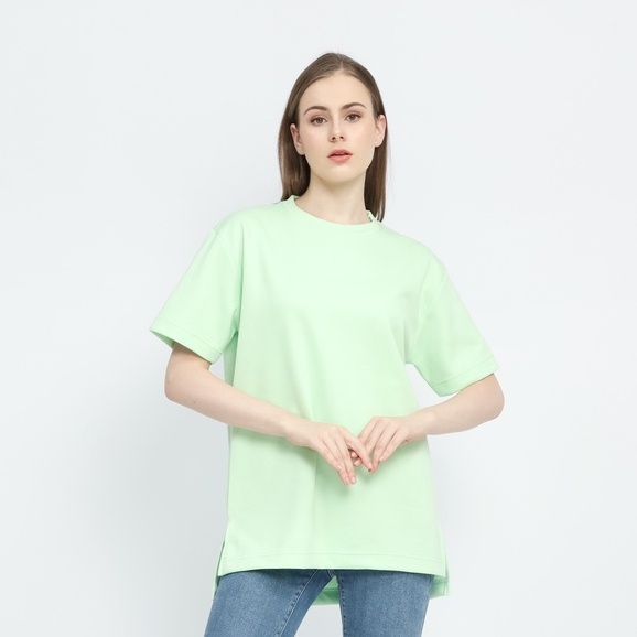 K&S Basic Tee Mint - Kaos Polos Hijau Muda Premium Pria Wanita T-Shirt Lengan Pendek Baju Atasan Uni