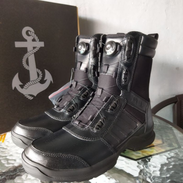 New Sepatu PDL Tali Putar TNI AL Original - 43