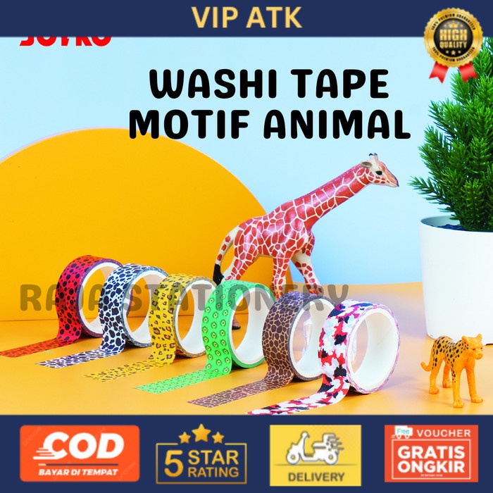 

Joyko Washi Tape / Isolasi Kerajinan Tangan DIY Dekorasi Buku WT-106 alat tulis kantor atk