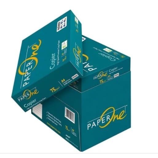 

[Grab/Gojek] Kertas Fotocopy Print HVS A4 75 / 80 gr PaperOne Box Dus - 75 gram