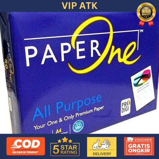 

Kertas Fotocopy Print HVS A4 80 gr PaperOne Rim
