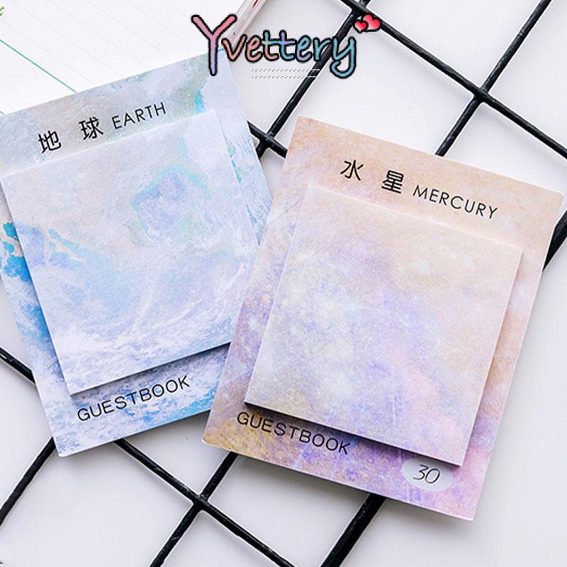 

❤️COD Stiker Catatan tempel planet persegi kreatif Untuk catatan tempel hadiah-Yy