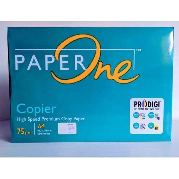 

KERTAS FOTOKOPI A4 COPIER PAPERONE 75 GSM GR GRAM [RIM] - PAPERONE 75