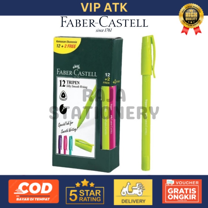 

FABER CASTELL BALL PEN TRIPEN 0.7MM BOLPEN PEN PENA FABER TRIPEN [BOX]