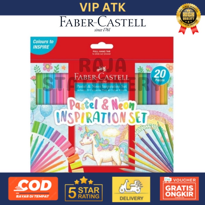 

Faber Castell Connector Pens Pencil Colour SET / Spidol Pensil Warna