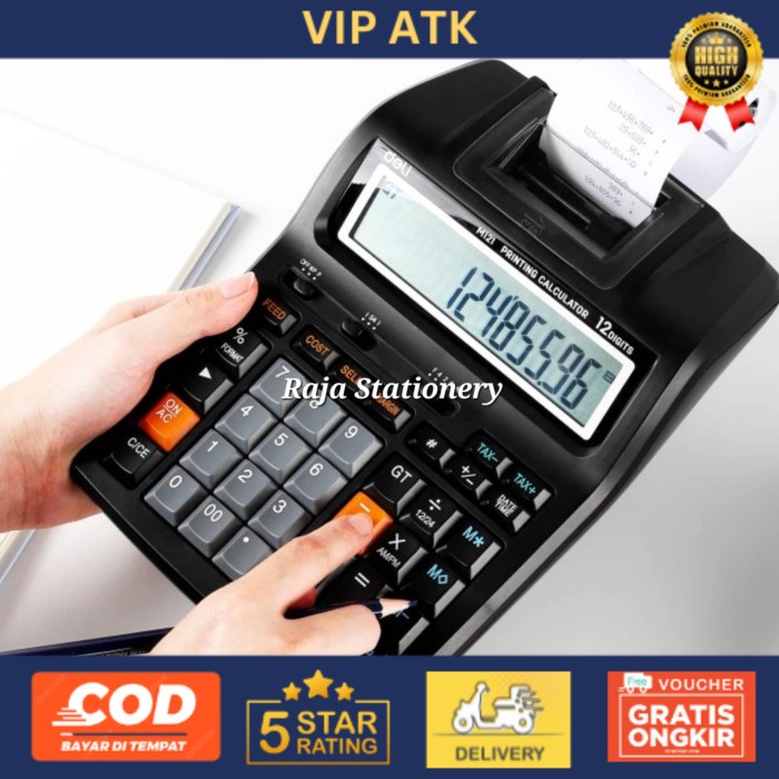 

DELI Printing Calculator Machine / Kalkulator Cetak Struk Kertas EM121